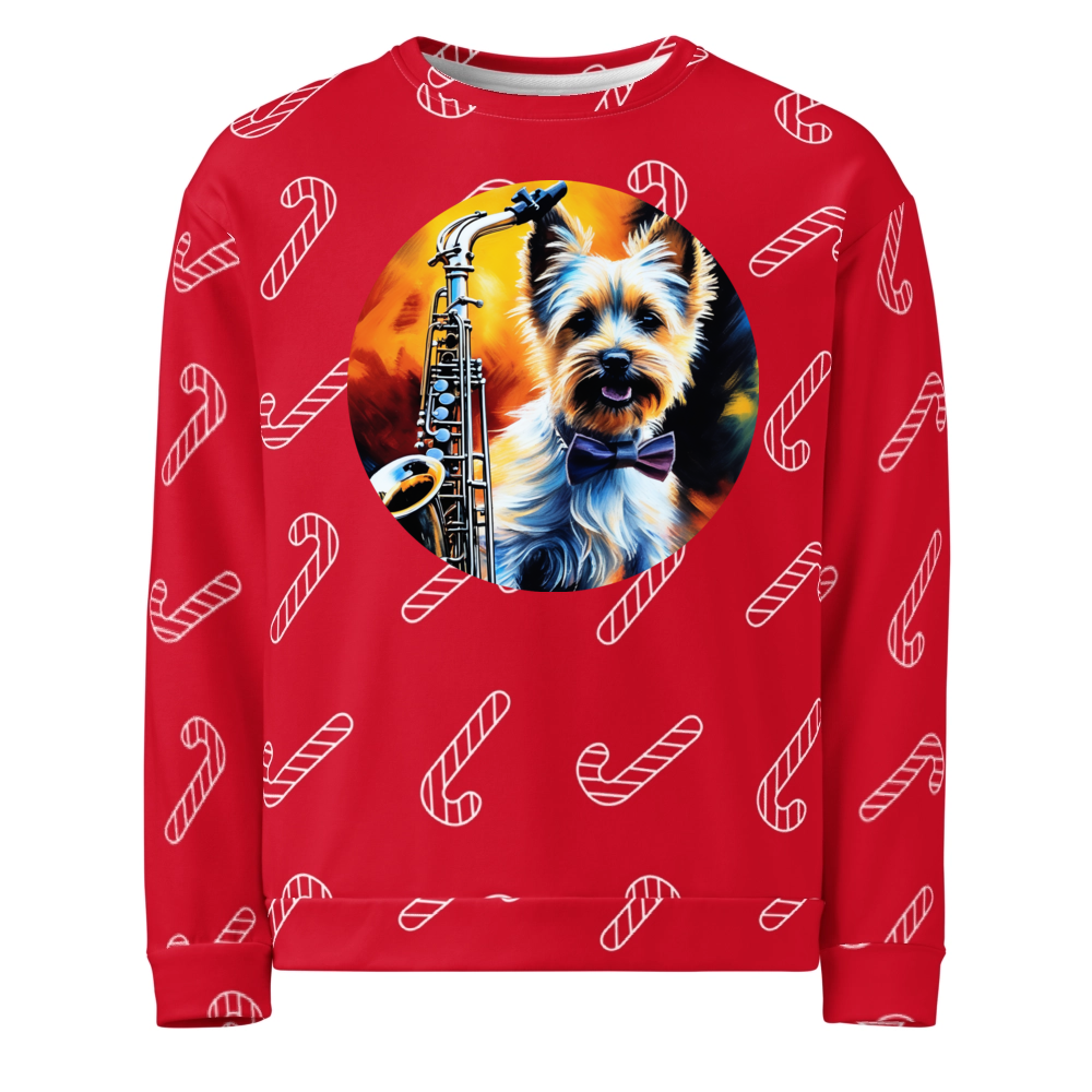 PugMug Custom Cairn Terrier Ugly Christmas Sweatshirt