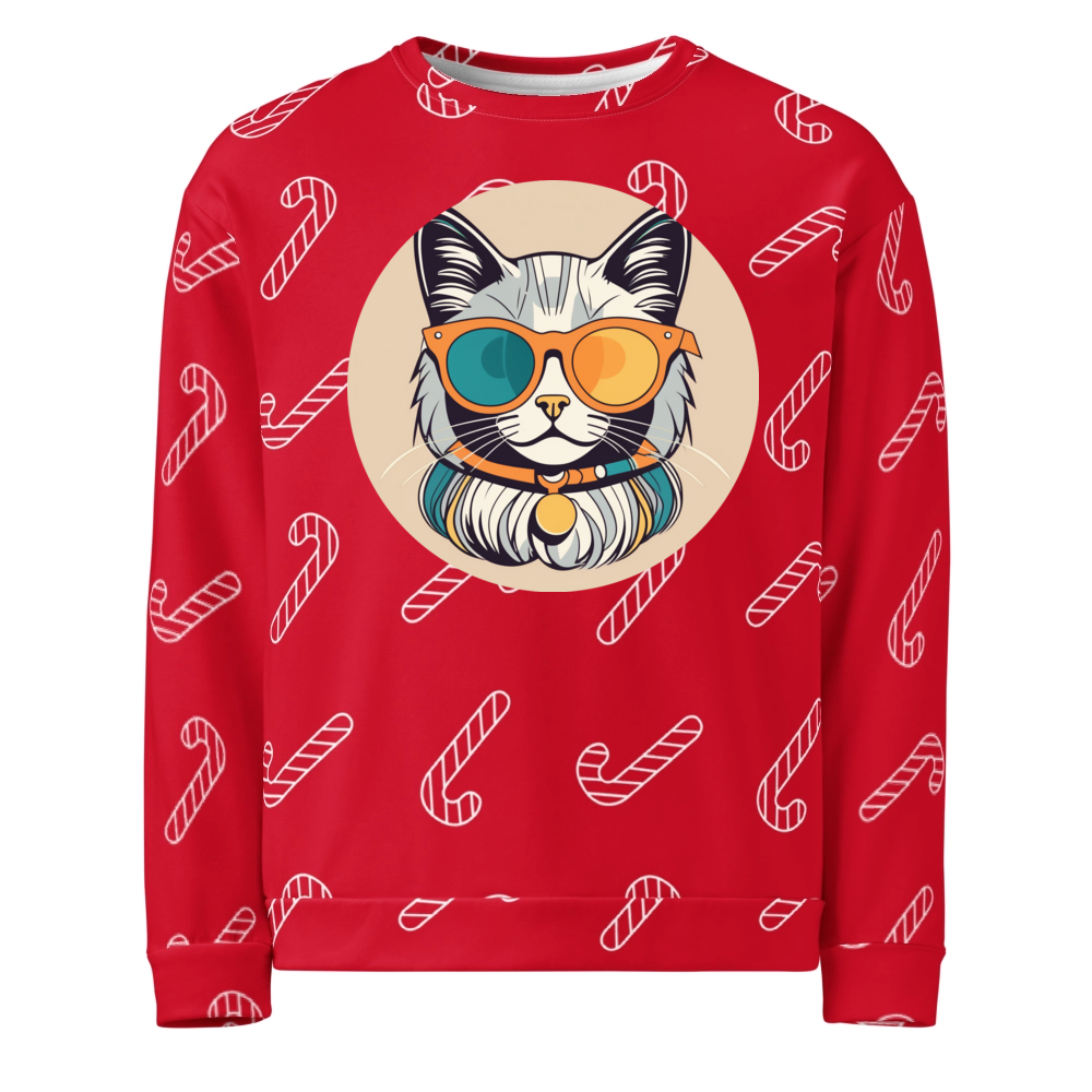 PugMug Custom Tabby Ragdoll Cat Ugly Christmas Sweatshirt