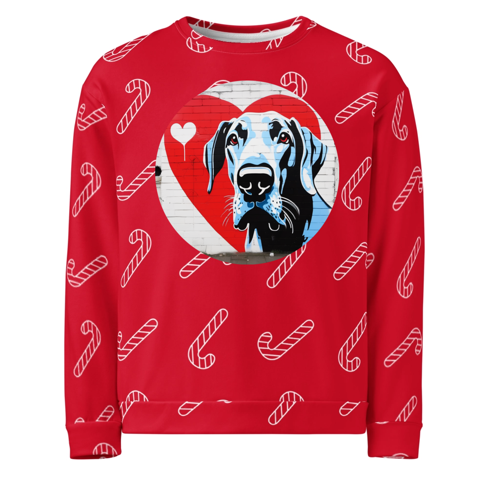 PugMug Custom Great Dane Ugly Christmas Sweatshirt