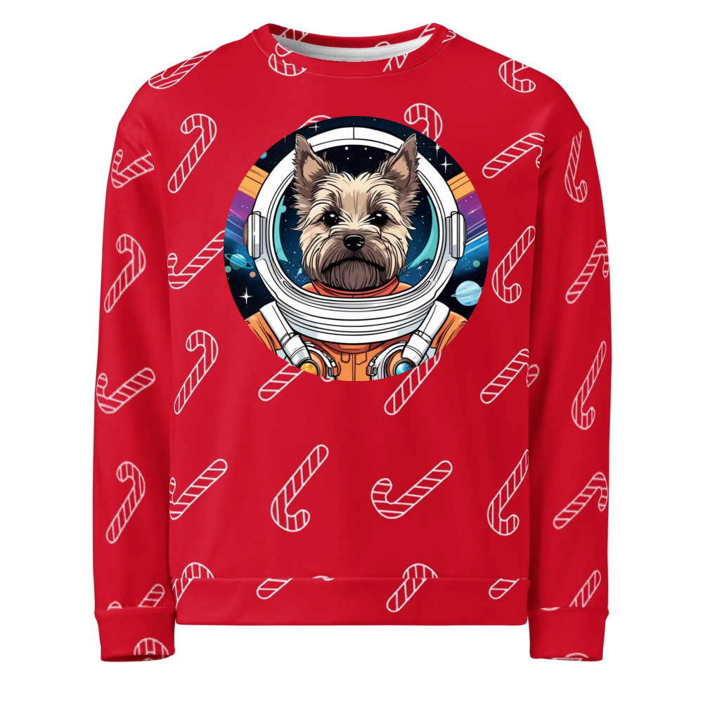 PugMug Custom Cairn Terrier Ugly Christmas Sweatshirt
