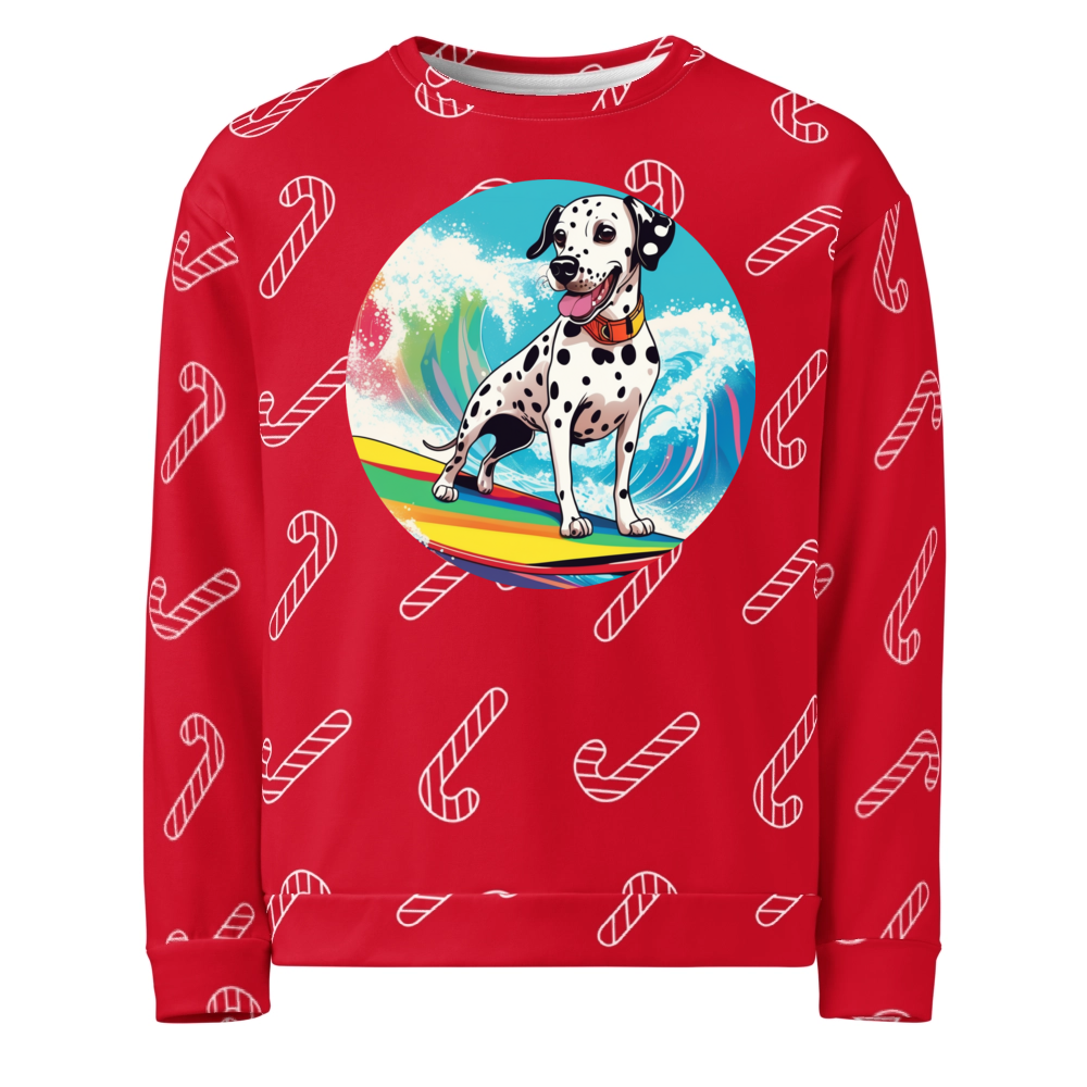 PugMug Custom Dalmatian Ugly Christmas Sweatshirt