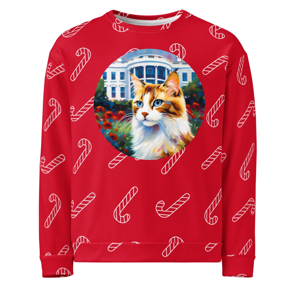 PugMug Custom Tabby Ragdoll Cat Ugly Christmas Sweatshirt