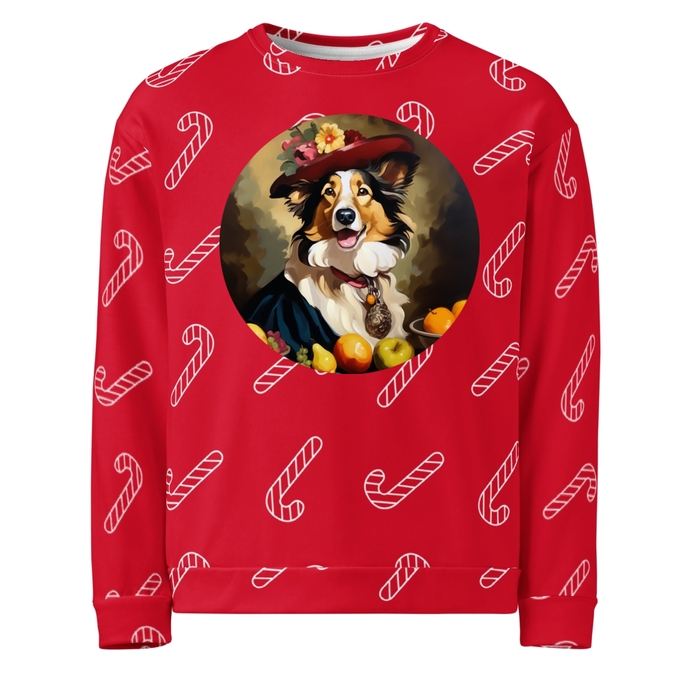 PugMug Custom Collie Ugly Christmas Sweatshirt