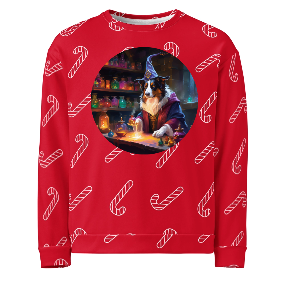 PugMug Custom Miniature American Shepherd Ugly Christmas Sweatshirt