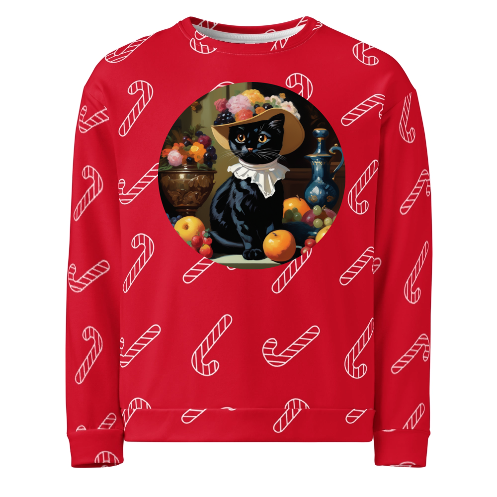 PugMug Custom Black Exotic Cat Ugly Christmas Sweatshirt