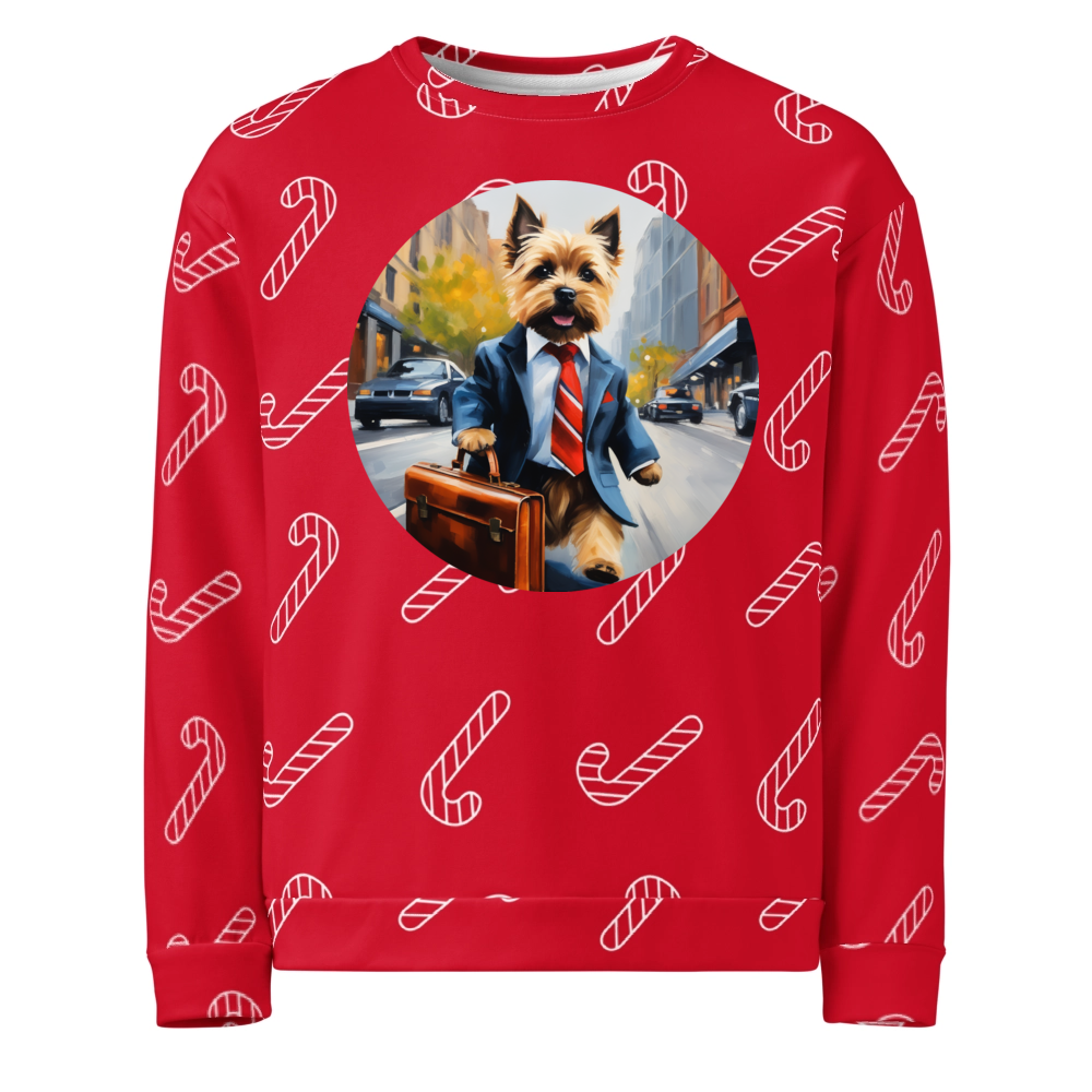 PugMug Custom Cairn Terrier Ugly Christmas Sweatshirt
