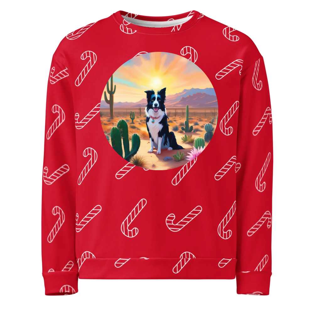 PugMug Custom Border Collie Ugly Christmas Sweatshirt