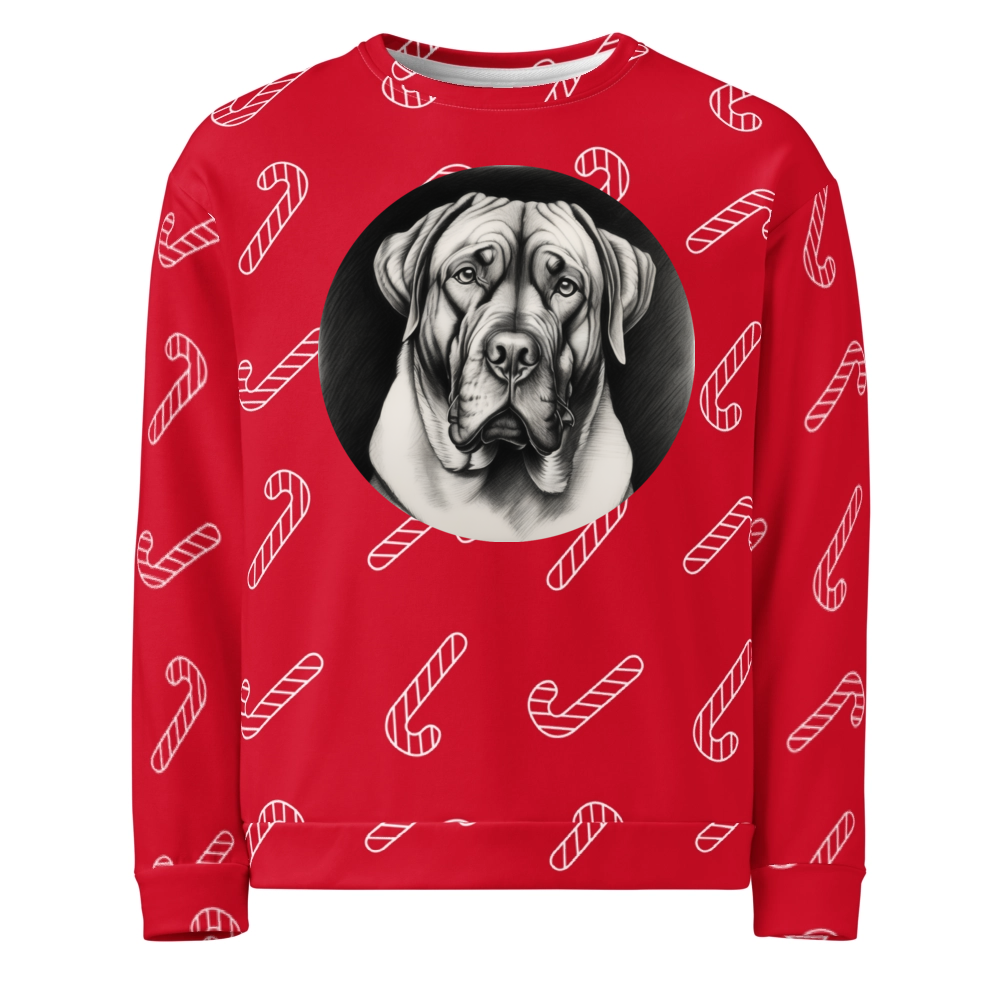 PugMug Custom Mastiff Ugly Christmas Sweatshirt