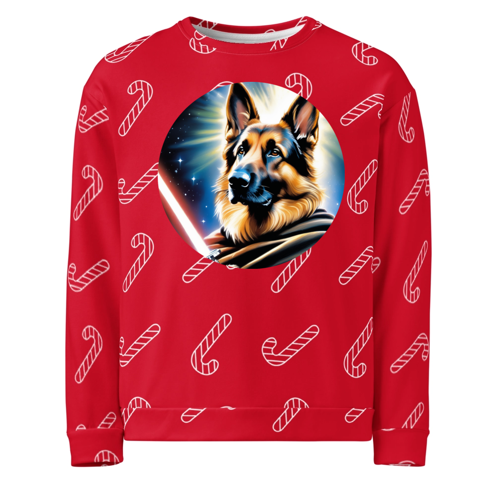 PugMug Custom German Shepherd Dog Ugly Christmas Sweatshirt