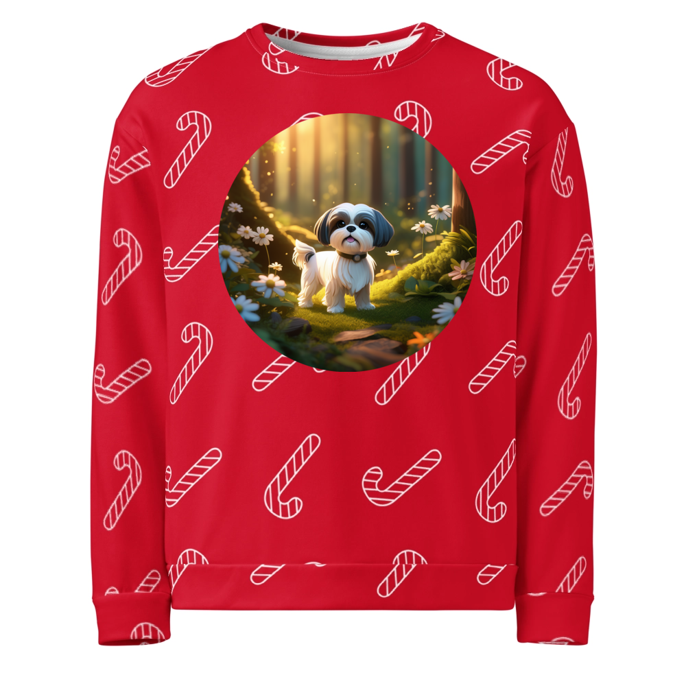 PugMug Custom Shih Tzu Ugly Christmas Sweatshirt