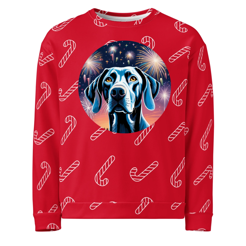 PugMug Custom Weimaraner Ugly Christmas Sweatshirt