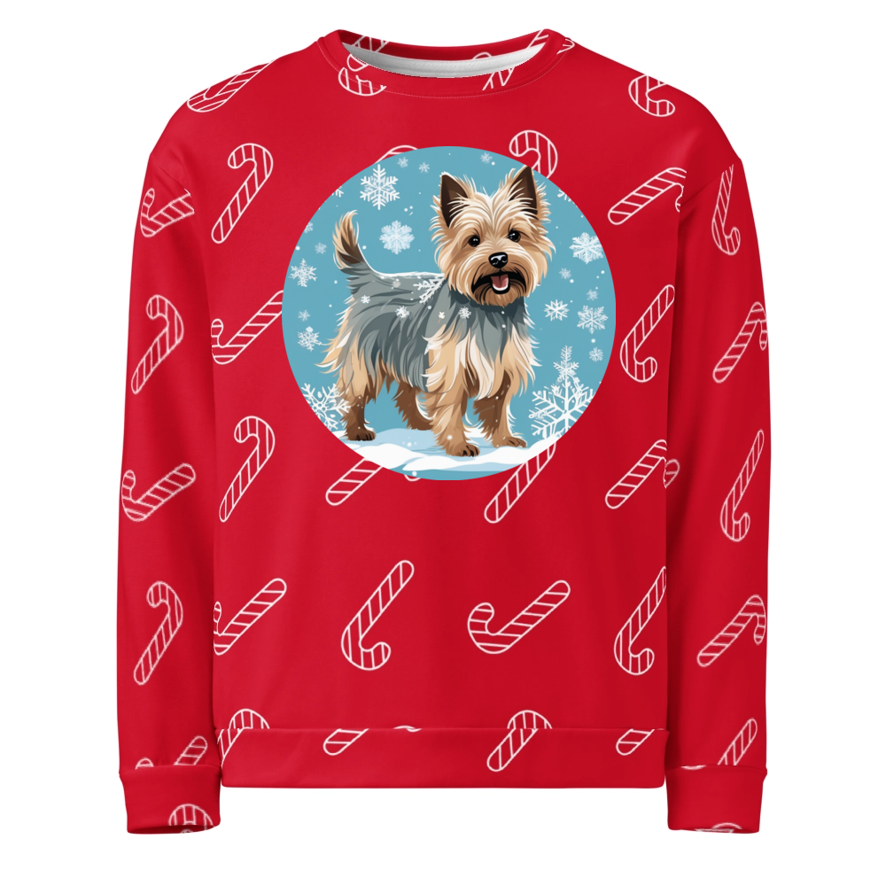 PugMug Custom Cairn Terrier Ugly Christmas Sweatshirt