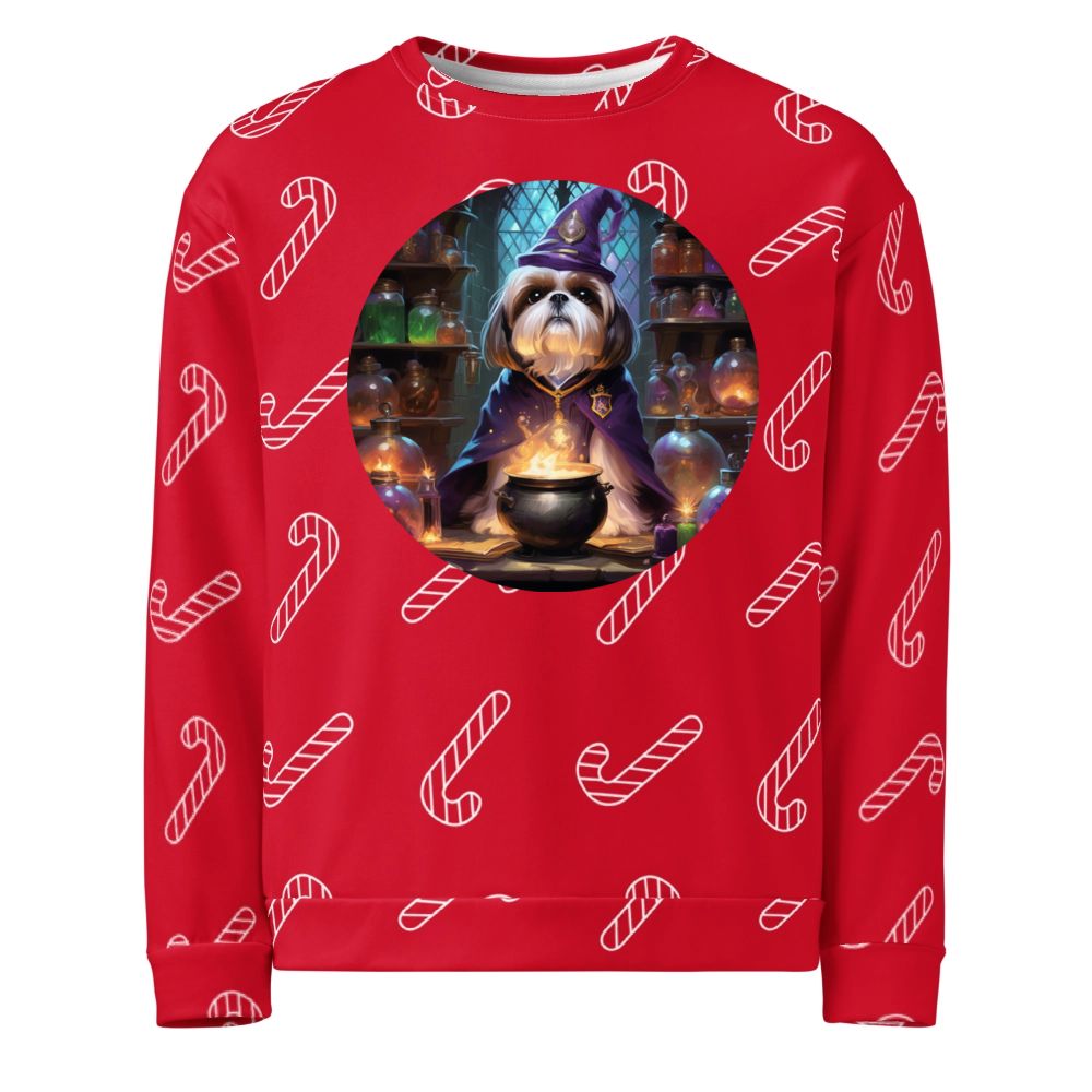 PugMug Custom Shih Tzu Ugly Christmas Sweatshirt