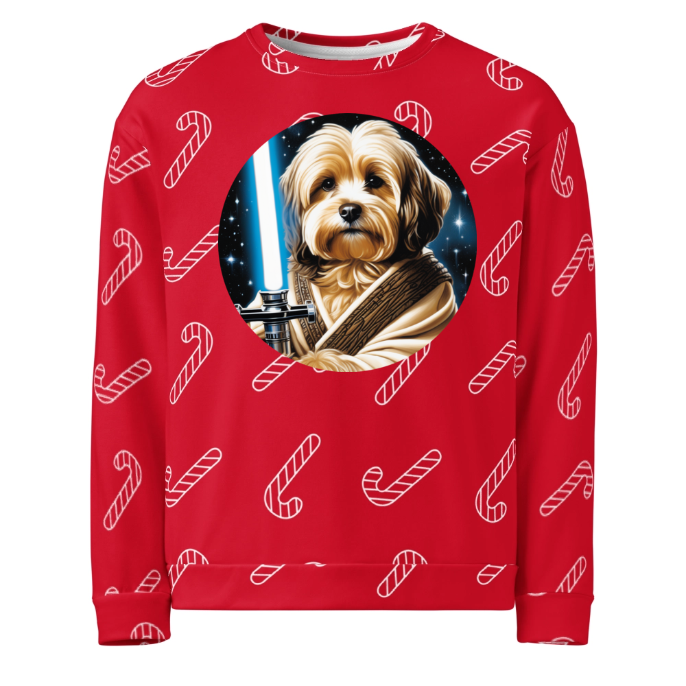 PugMug Custom Tan Havanese Dog Ugly Christmas Sweatshirt