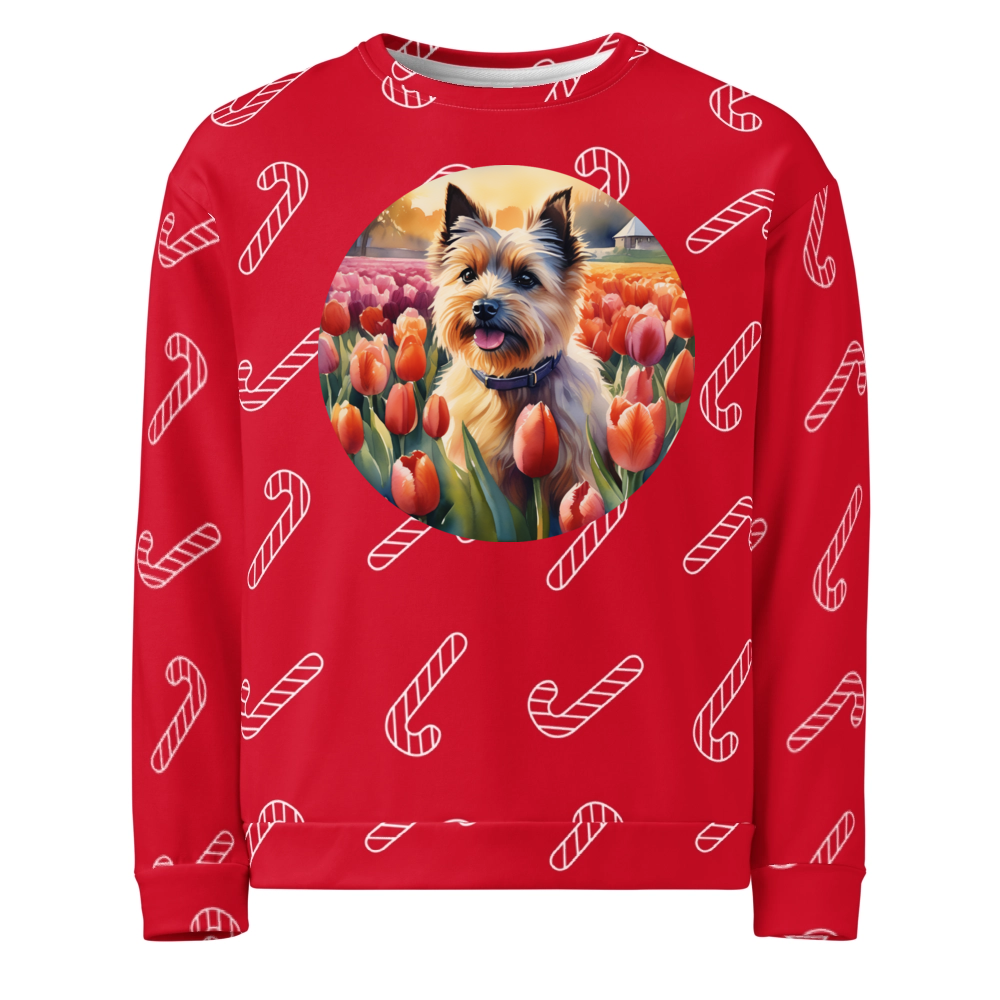 PugMug Custom Cairn Terrier Ugly Christmas Sweatshirt