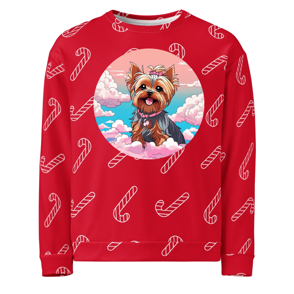 PugMug Custom Yorkshire Terrier Ugly Christmas Sweatshirt