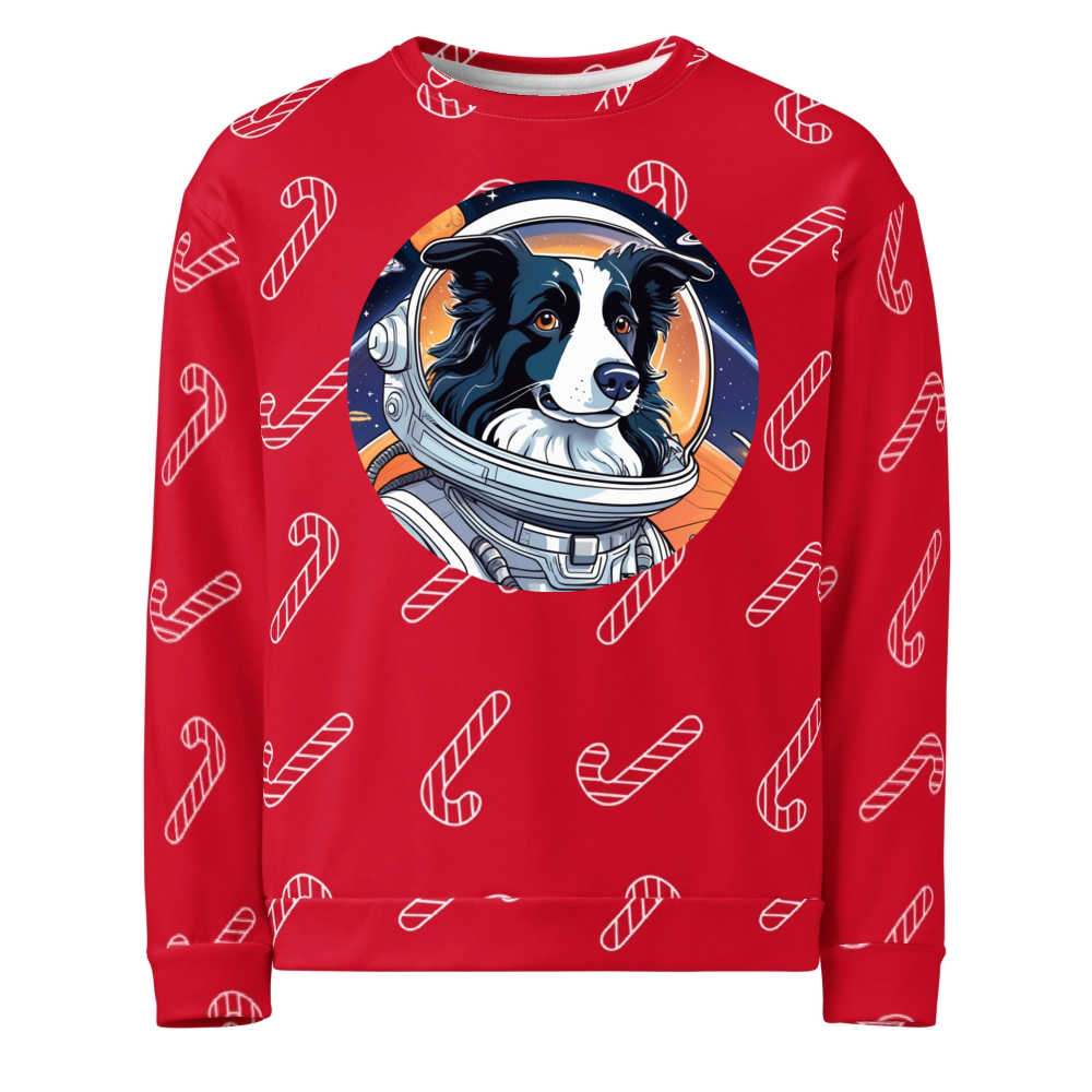 PugMug Custom Border Collie Ugly Christmas Sweatshirt