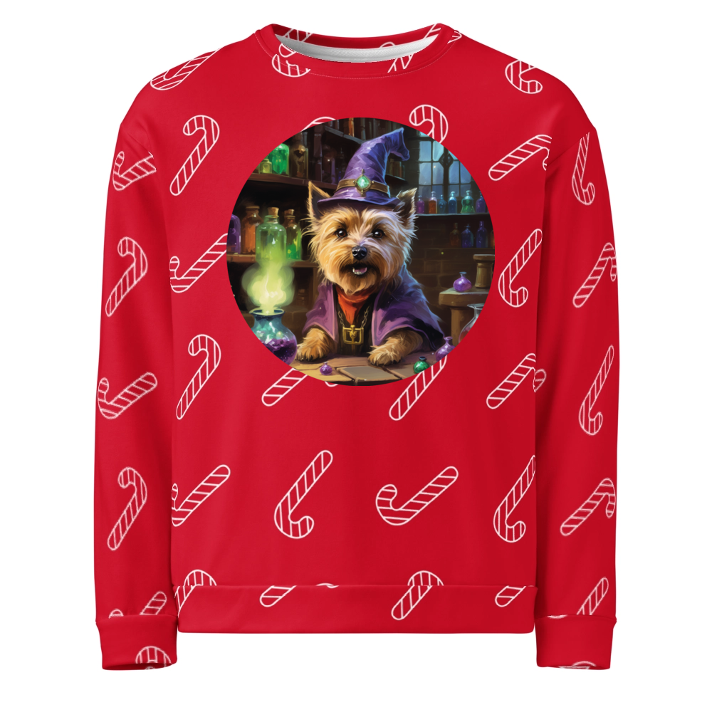 PugMug Custom Cairn Terrier Ugly Christmas Sweatshirt