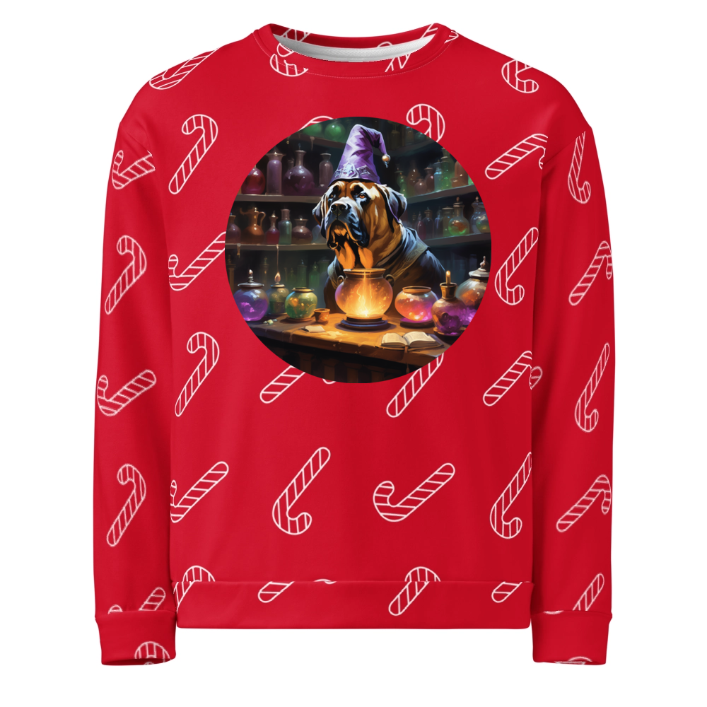 PugMug Custom Mastiff Ugly Christmas Sweatshirt