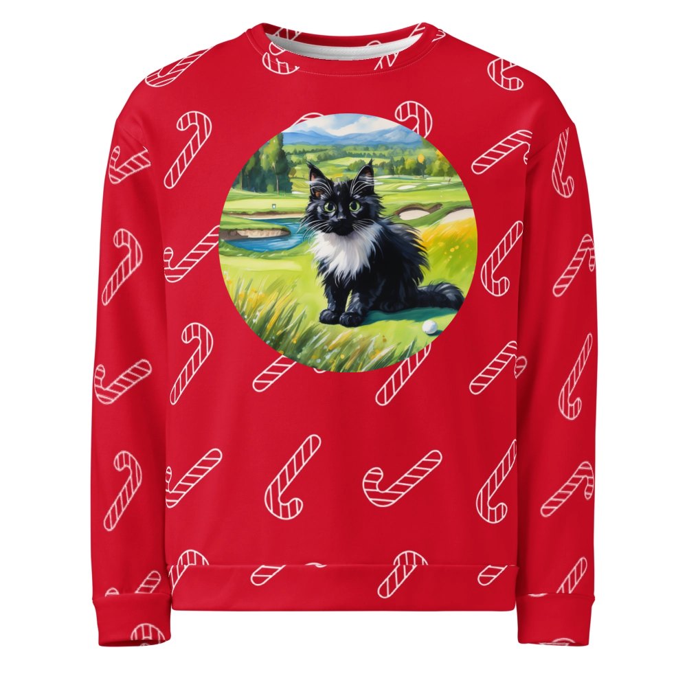 PugMug Custom Black Ragdoll Cat Ugly Christmas Sweatshirt