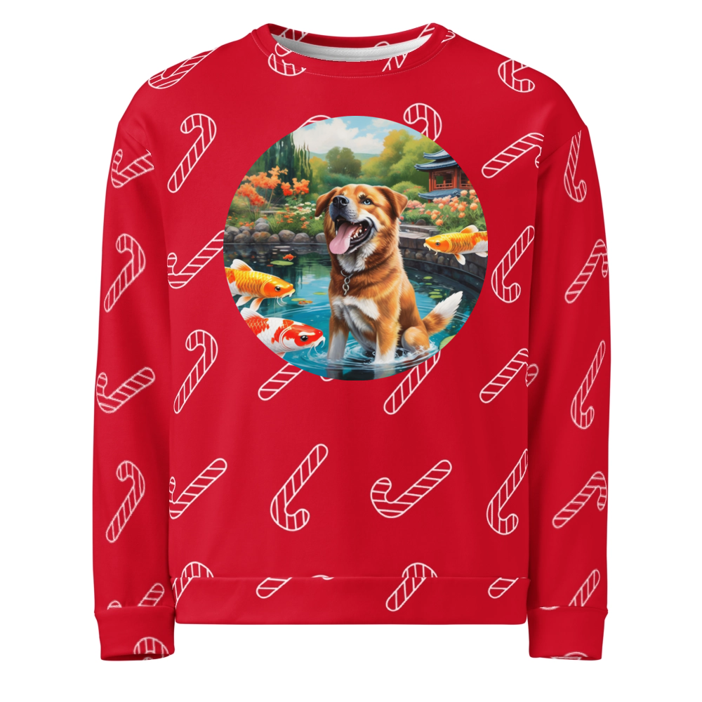 PugMug Custom Blue Ugly Christmas Sweatshirt