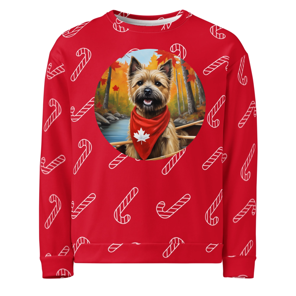 PugMug Custom Cairn Terrier Ugly Christmas Sweatshirt