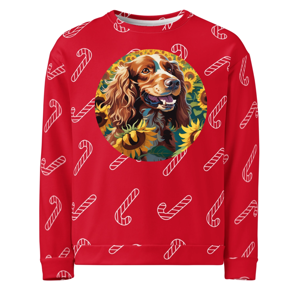 PugMug Custom Cocker Spaniel Ugly Christmas Sweatshirt