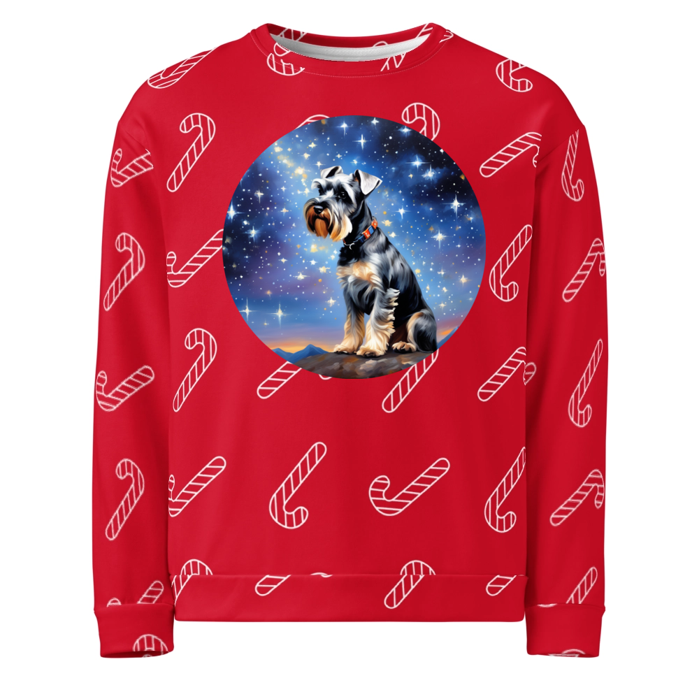 PugMug Custom Miniature Schnauzer Ugly Christmas Sweatshirt