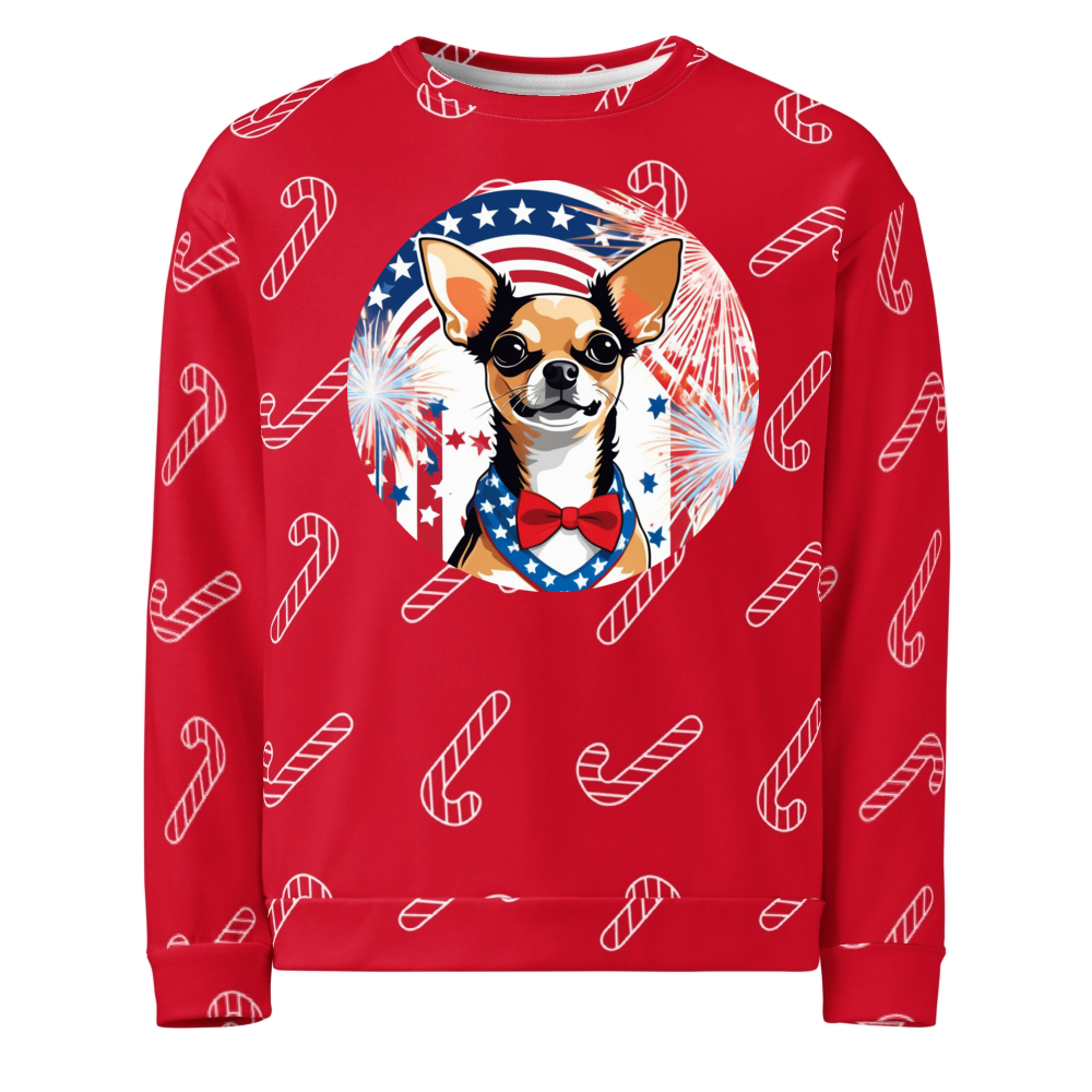 PugMug Custom Chihuahua Ugly Christmas Sweatshirt