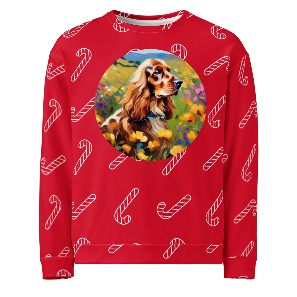 PugMug Custom English Cocker Spaniel Ugly Christmas Sweatshirt
