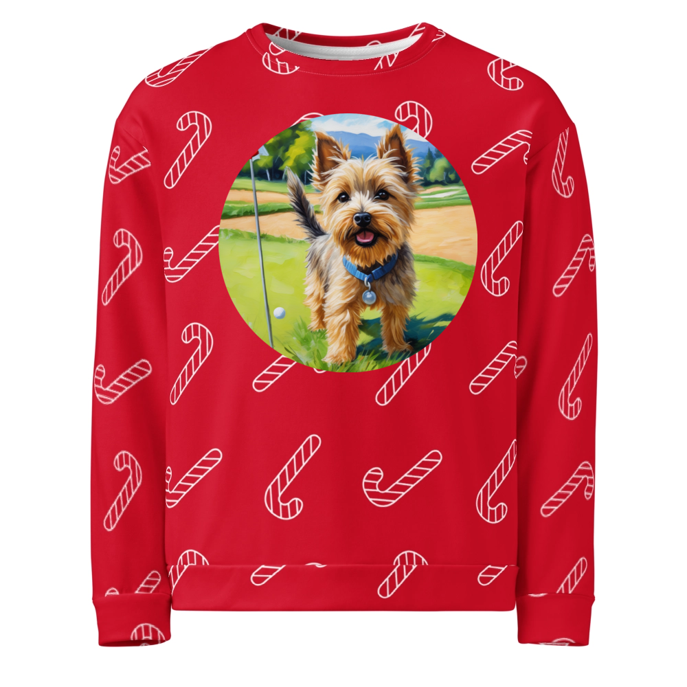 PugMug Custom Cairn Terrier Ugly Christmas Sweatshirt