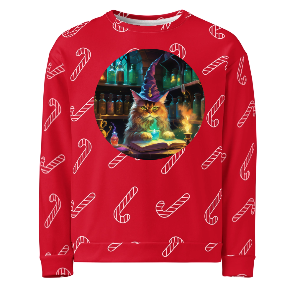 PugMug Custom Tabby Persian Cat Ugly Christmas Sweatshirt