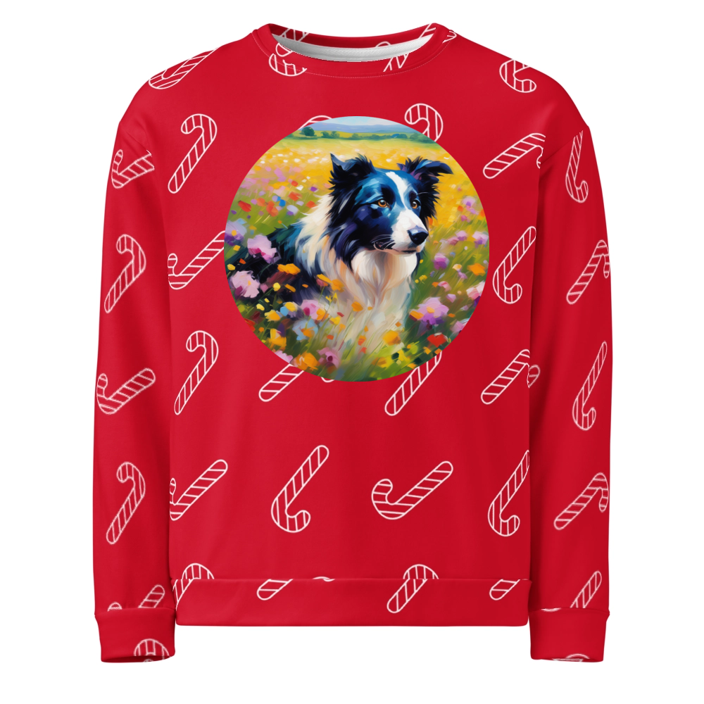 PugMug Custom Border Collie Ugly Christmas Sweatshirt