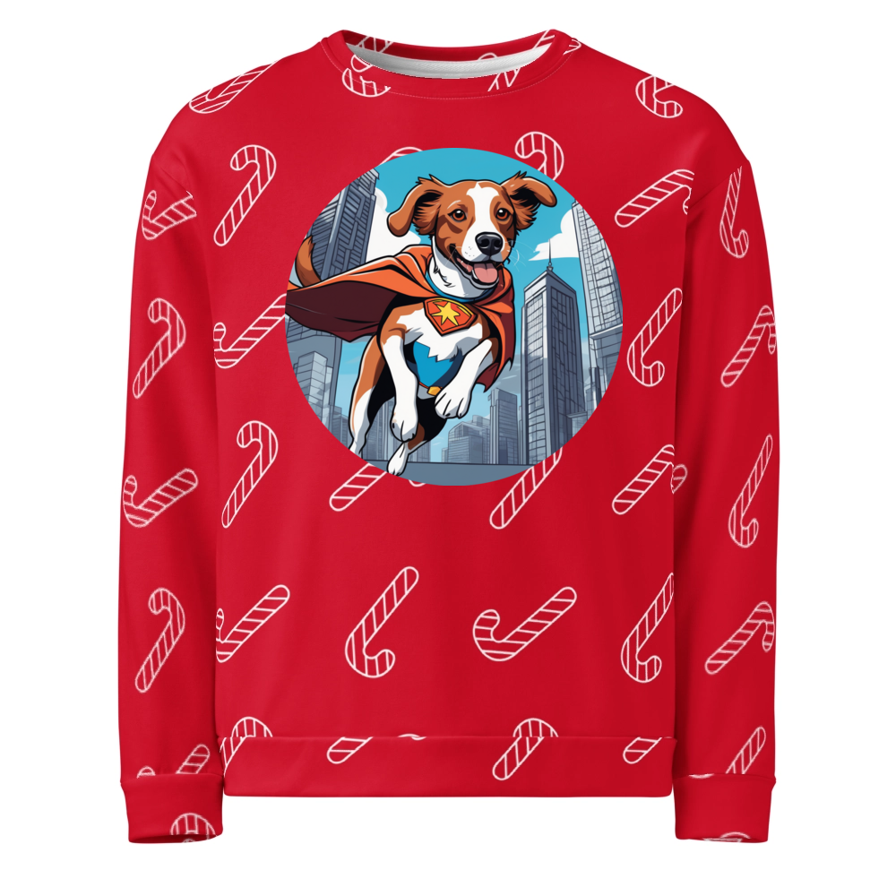 PugMug Custom Brittany Dog Ugly Christmas Sweatshirt