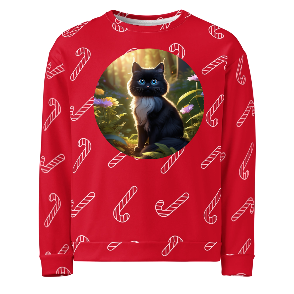 PugMug Custom Black Ragdoll Cat Ugly Christmas Sweatshirt