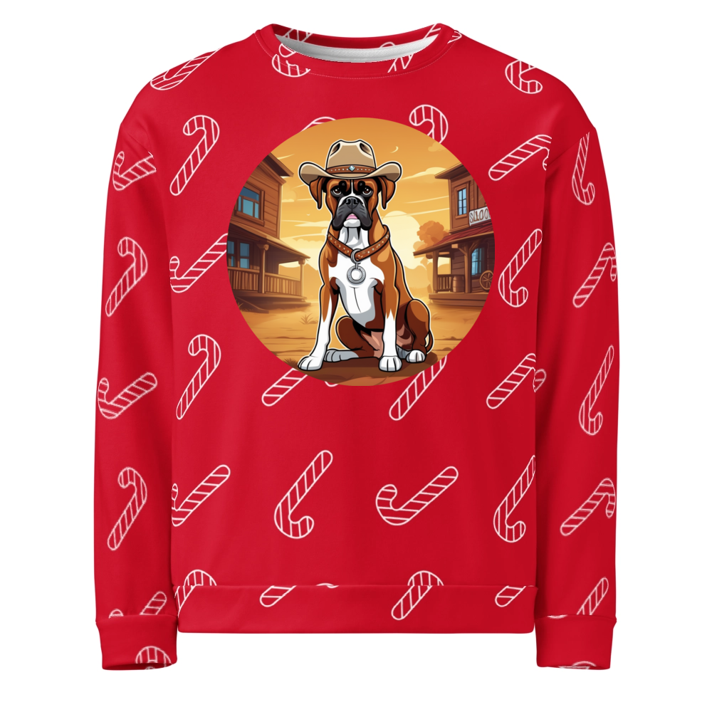 PugMug Custom Boxer Dog Ugly Christmas Sweatshirt