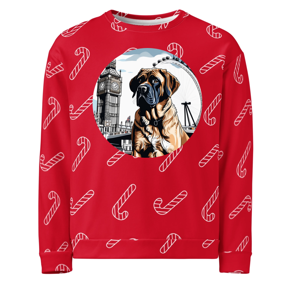 PugMug Custom Mastiff Ugly Christmas Sweatshirt