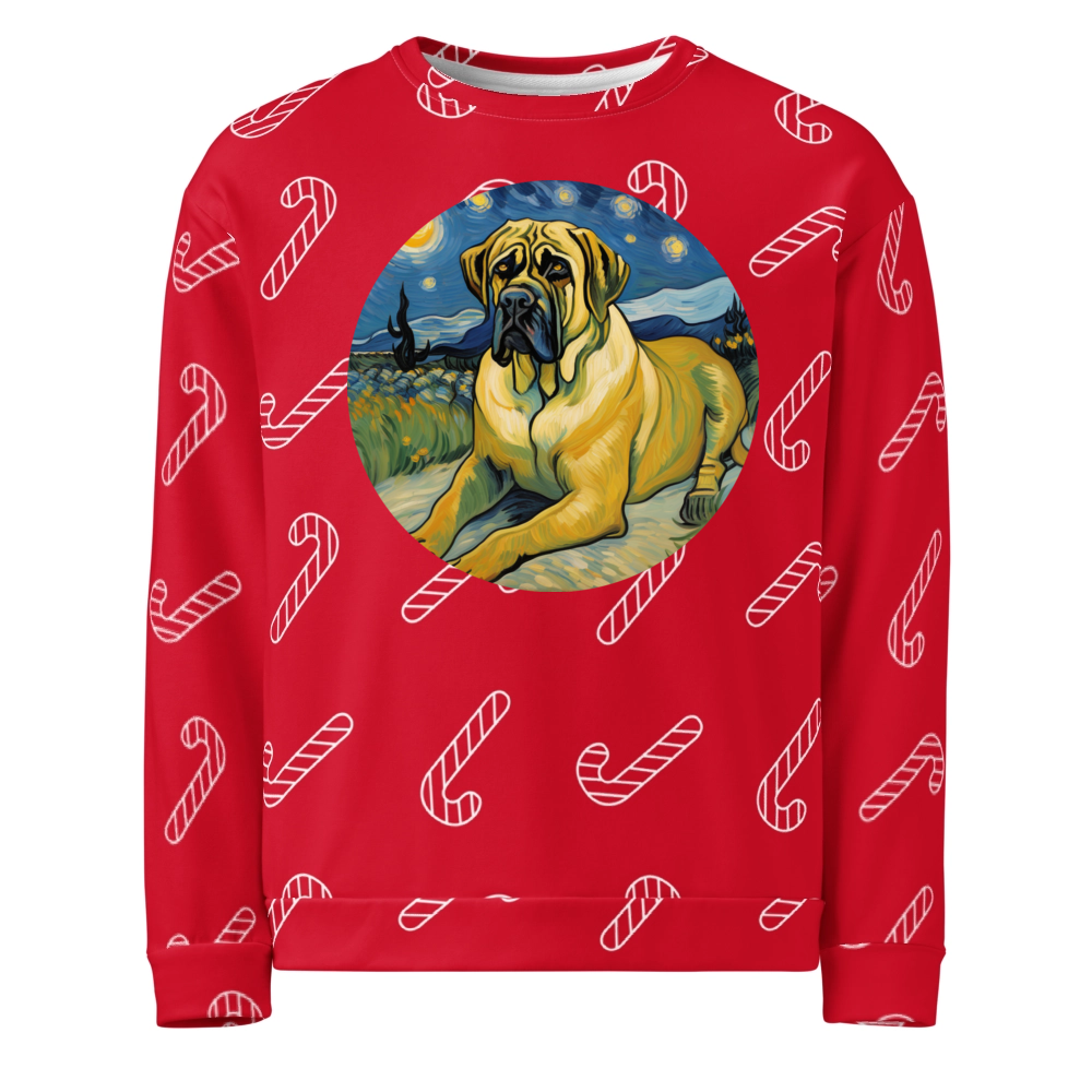 PugMug Custom Mastiff Ugly Christmas Sweatshirt