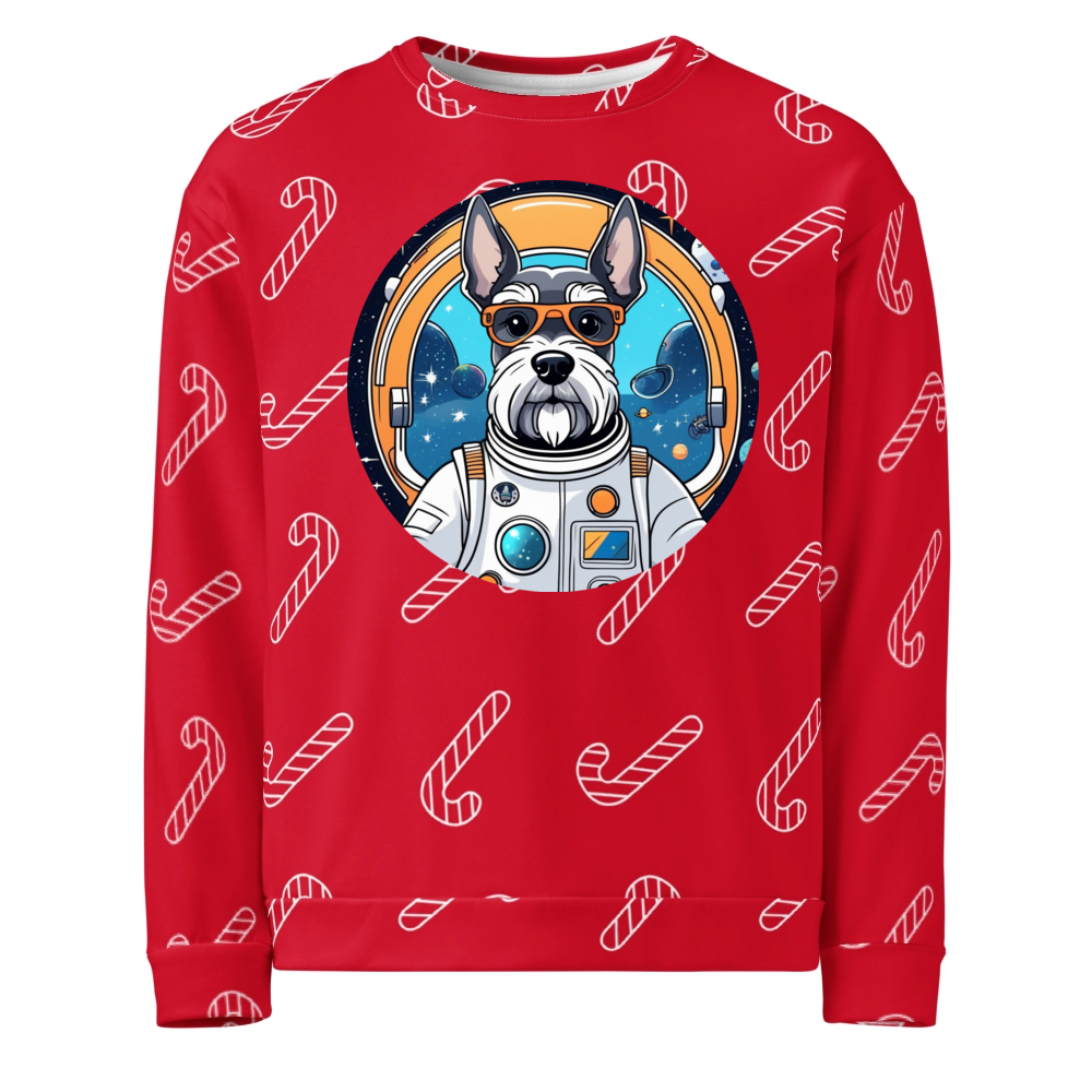 PugMug Custom Miniature Schnauzer Ugly Christmas Sweatshirt