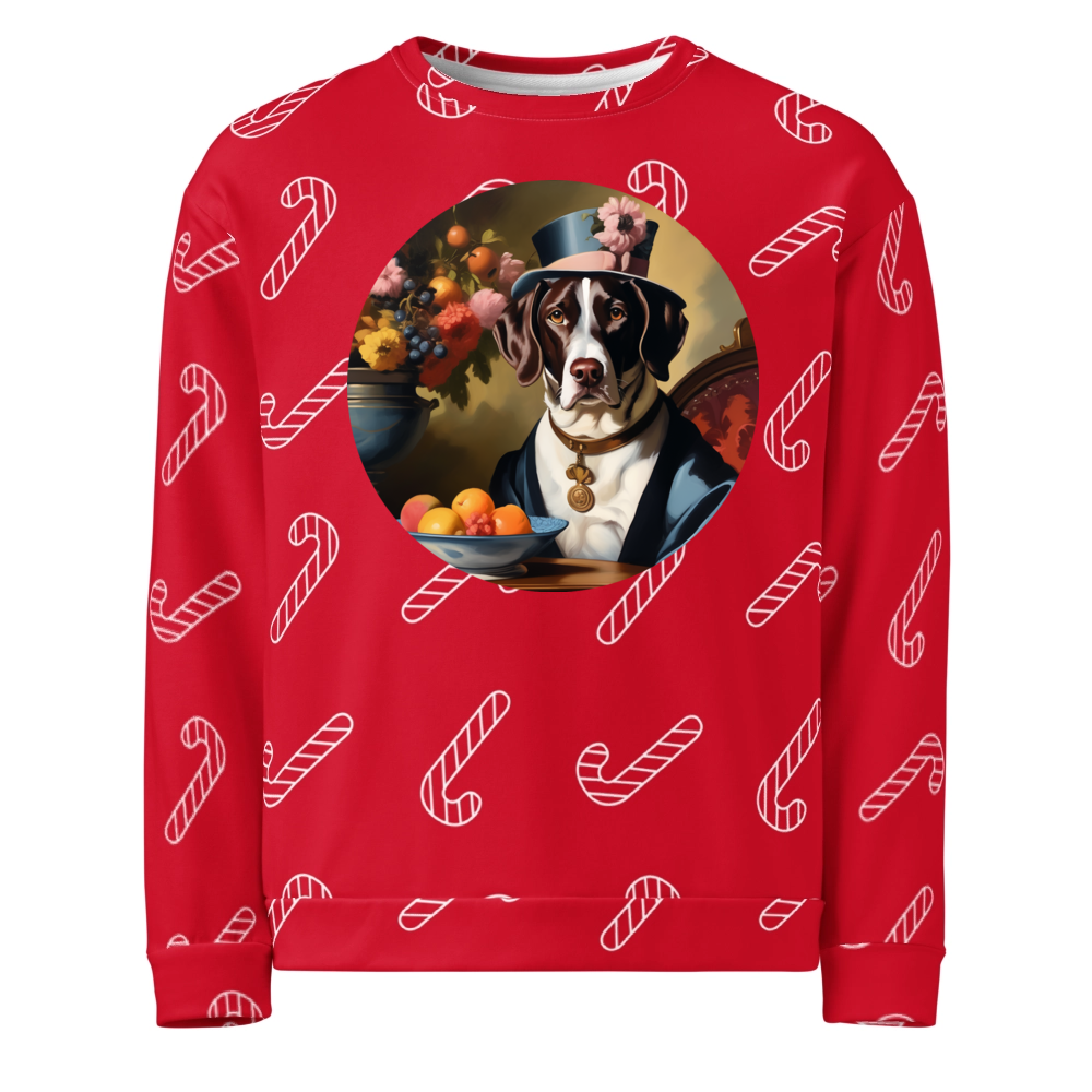 PugMug Custom Pointer Dog Ugly Christmas Sweatshirt