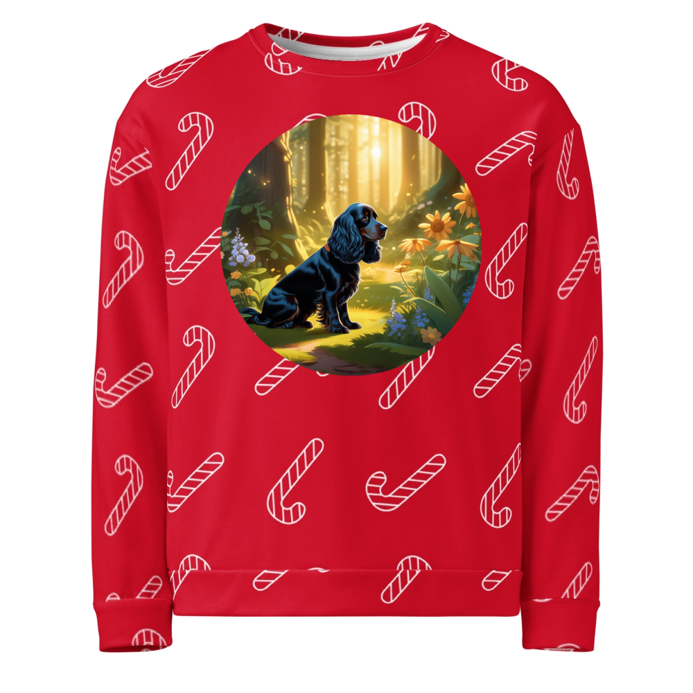 PugMug Custom Cocker Spaniel Ugly Christmas Sweatshirt