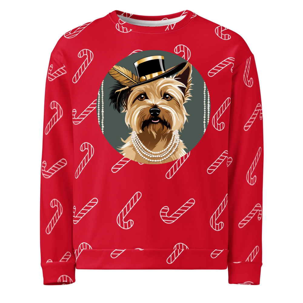 PugMug Custom Cairn Terrier Ugly Christmas Sweatshirt