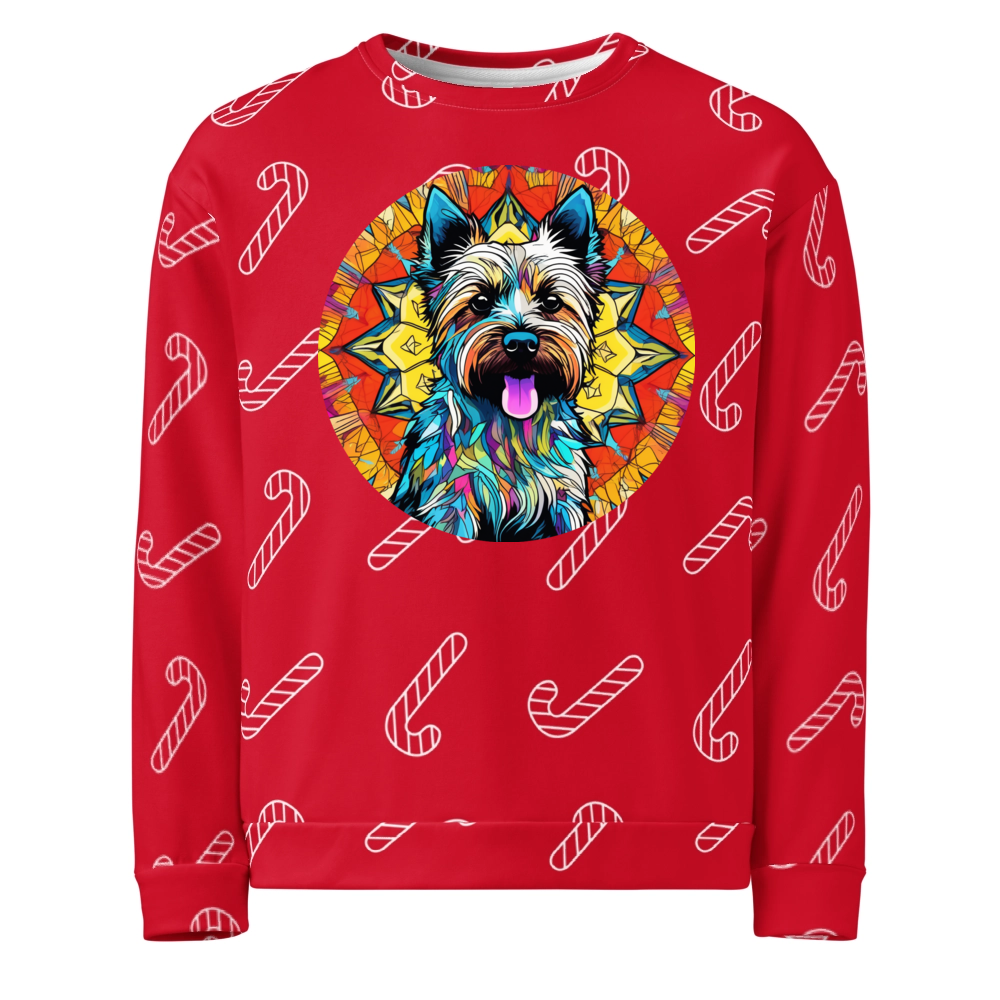 PugMug Custom Cairn Terrier Ugly Christmas Sweatshirt