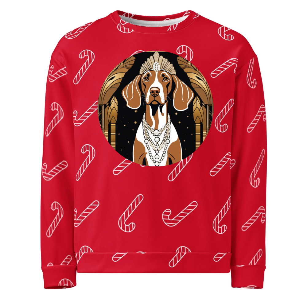 PugMug Custom Vizsla Ugly Christmas Sweatshirt