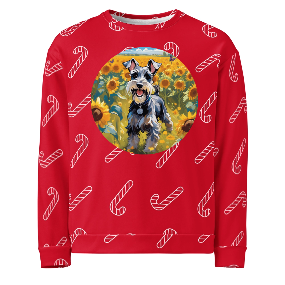PugMug Custom Miniature Schnauzer Ugly Christmas Sweatshirt
