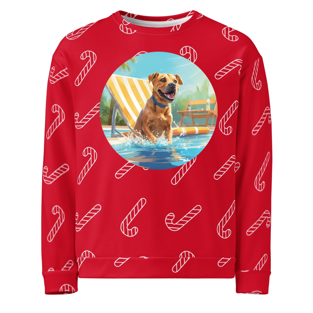 PugMug Custom Halina Ugly Christmas Sweatshirt