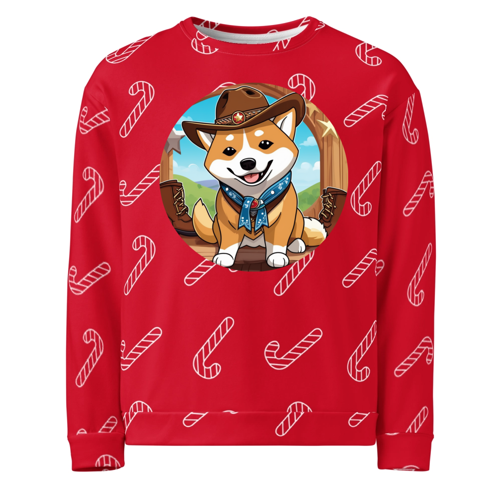 PugMug Custom Shiba Inu Ugly Christmas Sweatshirt