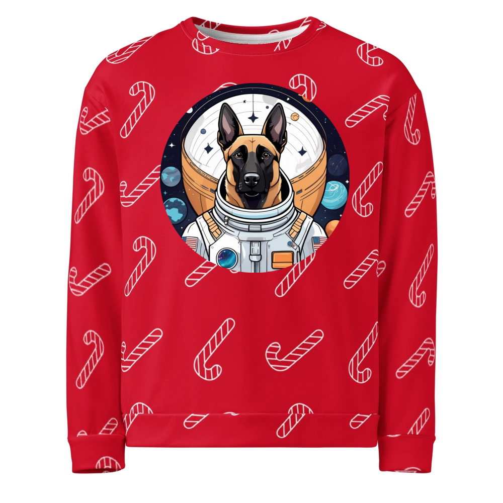 PugMug Custom Belgian Malinois Ugly Christmas Sweatshirt