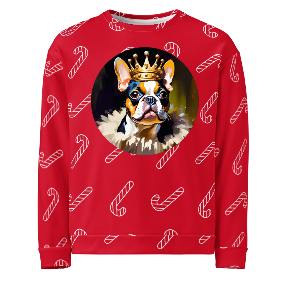 PugMug Custom Boston Terrier Ugly Christmas Sweatshirt