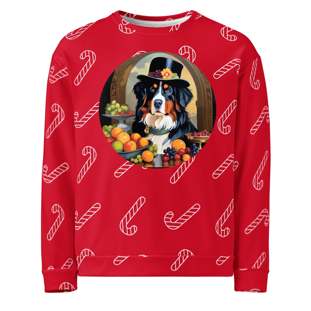 PugMug Custom Bernese Mountain Dog Ugly Christmas Sweatshirt